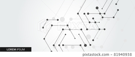 Simple technology graphic background - Stock Illustration [81940938 ...