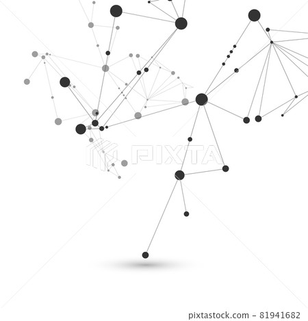 Polygonal abstract background with connected line and dots. Modern technological design for future world projects Polygonal abstract background with connected line and dots. Modern technological design for future world projects 81941682