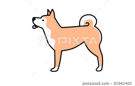 Shiba Inu sideways 81942405