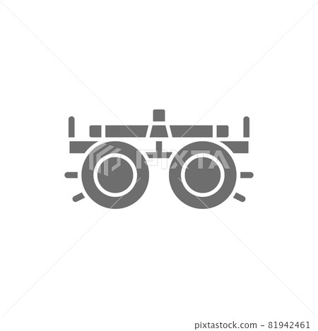 Device for selection glasses, lenses, diopters grey icon. Device for selection glasses, lenses, diopters grey icon. 81942461