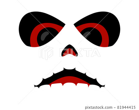 SCARY FACE Stock Illustration