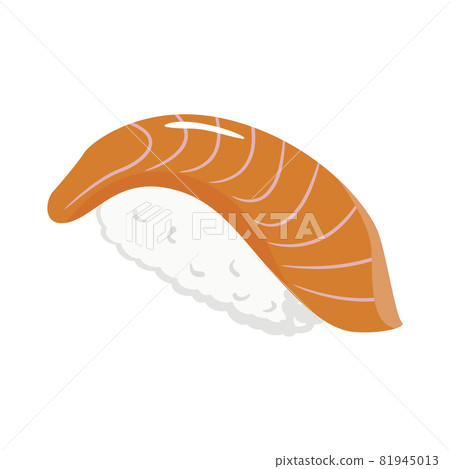 Sushi illustration grip salmon Sushi illustration grip salmon 81945013