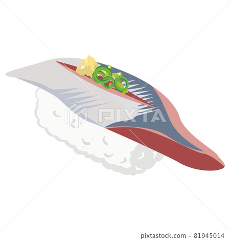Sushi illustration grip saury 81945014