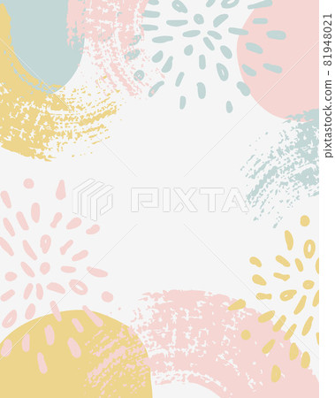 Brush Vector Collage Background. Beauty and Fashion Company Branding Design Style. Creative Business Concept Pastel Color. Brush Vector Collage Background. Beauty and Fashion Company Branding Design Style. Creative Business Concept Pastel Color. 81948021