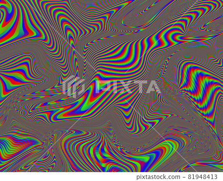 Psychedelic Rainbow Background LSD Colorful Wallpaper. Abstract Hypnotic Illusion. Hippie Retro Texture Psychedelic Rainbow Background LSD Colorful Wallpaper. Abstract Hypnotic Illusion. Hippie Retro Texture 81948413