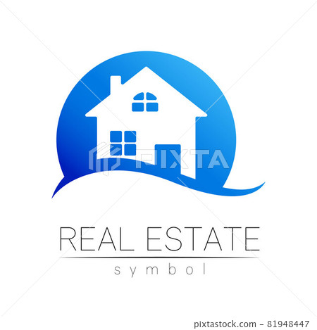 Real Estate Logo Vector Design with Branding Elements for Rent House and Logo Brand Identity . Company Sign Btanding Elements with House and Building 81948447