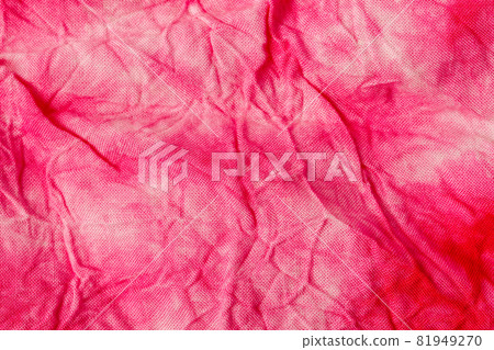 Red batik fabric texture and textile background. Red batik fabric texture and textile background. 81949270