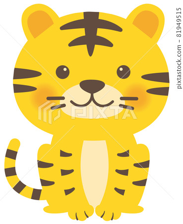 可愛老虎角色 81949515