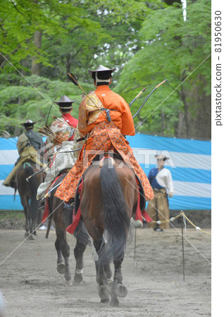View the Yabusame Shinto ritual at Shimogamo Shrine in Kyoto City in May 81950630