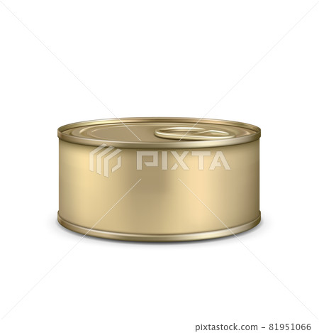 Blank Metallic Bottle For Canned Meat Pate Vector Blank Metallic Bottle For Canned Meat Pate Vector 81951066