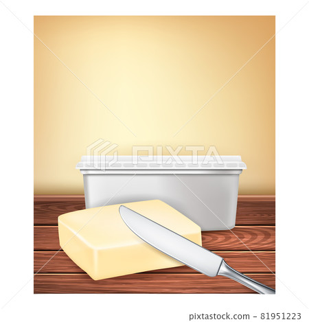 Butter Organic Product Promotion Banner Vector Butter Organic Product Promotion Banner Vector 81951223