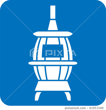 Potbelly stove pictogram 81951589