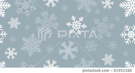 bright blue seamless snowflake christmas winter background 81952388