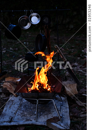 Bonfire at the camp Bonfire at the camp 81953246