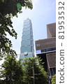 ≪Taiwan≫ Taipei 101 on a sunny day 81953532