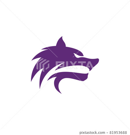 Wolf Head Template vector illustration 81953688