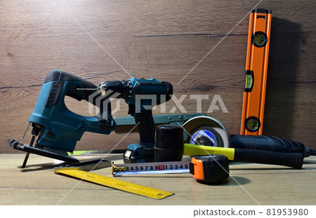 Construction tool for working with wood. Woodworking tool concept.   Construction tool for working with wood. Woodworking tool concept.   81953980
