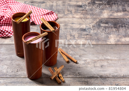 Traditional Mexican atole drink 81954804