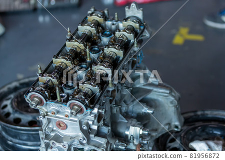 Engine for car repair service. Engine for car repair service. 81956872