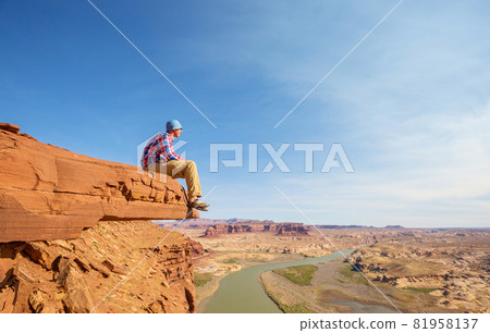 Man on the cliff Man on the cliff 81958137