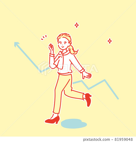 職業女性形象插畫素材 81959048