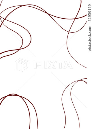 minimalist digital hand drawing abstract illustration of one line red frame shape, white background space for text minimalist digital hand drawing abstract illustration of one line red frame shape, white background space for text 81959139