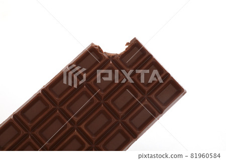 Half-eaten chocolate bar Half-eaten chocolate bar 81960584