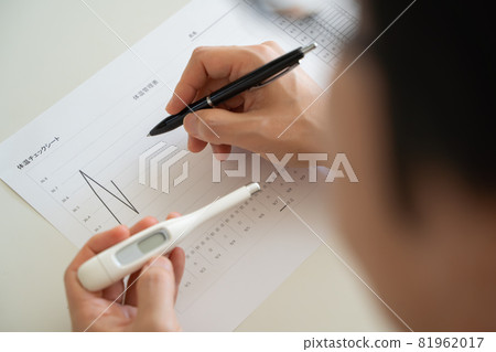 測溫表上的體溫和身體狀況 測溫表上的體溫和身體狀況 81962017