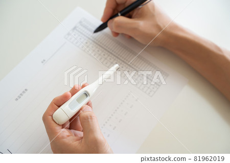 測溫表上的體溫和身體狀況 81962019