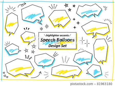 Highlighter balloon set 81963180