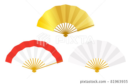 New Year's card material folding fan set New Year's card material folding fan set 81963935