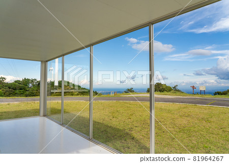 Outside scenery seen from the Sakakibara-style mansion on the summit of Aoyama Highlands in Tsu City, Mie Prefecture Outside scenery seen from the Sakakibara-style mansion on the summit of Aoyama Highlands in Tsu City, Mie Prefecture 81964267