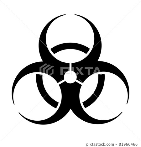 biohazard icon vector for graphic design, logo, website, social media, mobile app, UI illustration 81966466