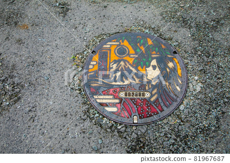 Kaguyahime Design Manhole, Fuji City, Shizuoka Prefecture Kaguyahime Design Manhole, Fuji City, Shizuoka Prefecture 81967687