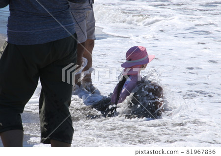 在和田海岸玩耍 在和田海岸玩耍 81967836