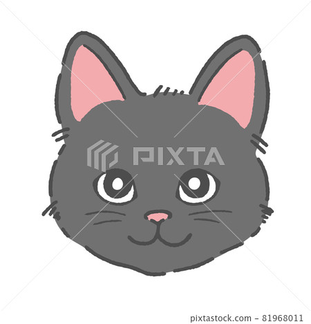 Black cat face Black cat face 81968011