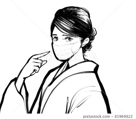 Woman in mask 81969822