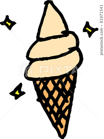 Children's graffiti ice cream soft serve ice cream sweets Children's graffiti ice cream soft serve ice cream sweets 81971541
