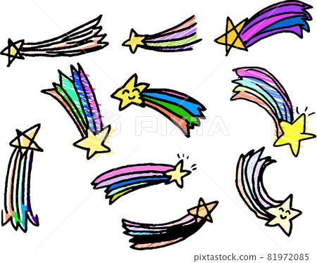 孩子畫的流星願望塗鴉集 81972085