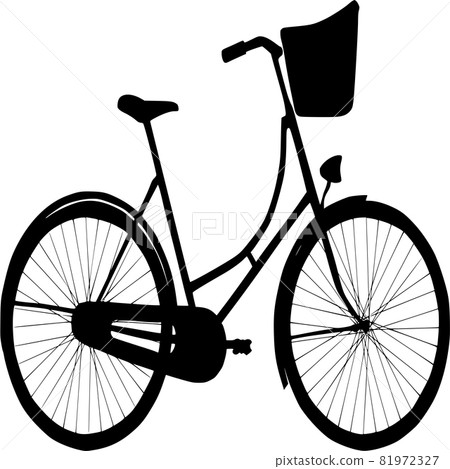 Vector silhouette of Bicycle on white background Vector silhouette of Bicycle on white background 81972327