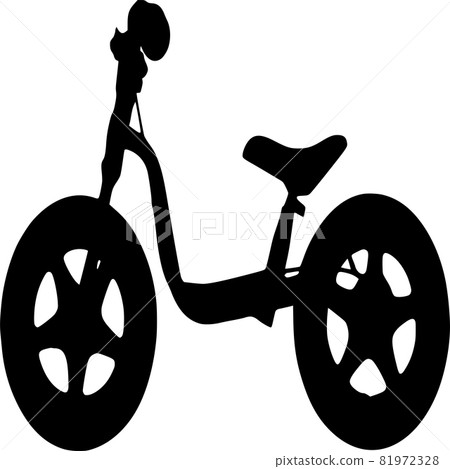 Vector silhouette of Bicycle on white background Vector silhouette of Bicycle on white background 81972328