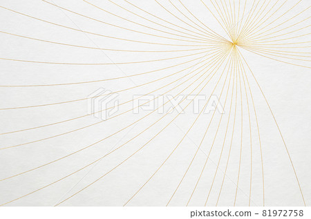白色日本紙質感與金線圖案_優雅的日本背景 81972758