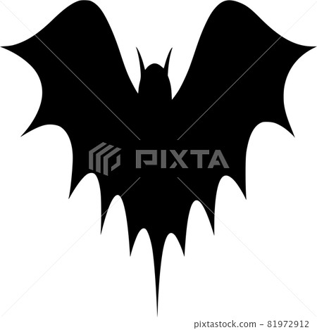 Vector silhouette of Bat on white background Vector silhouette of Bat on white background 81972912