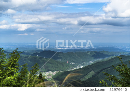 View from Mt. Mitake in summer [Ome City, Tokyo] 81976640