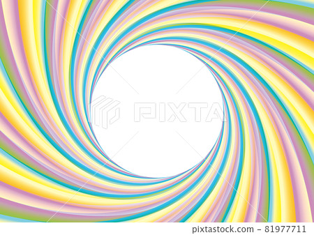 Colorful swirl frame in gentle shades 81977711