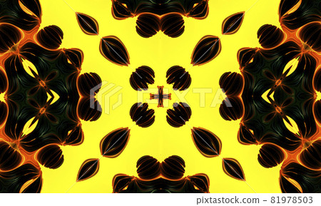 Sulphur kaleidoscope. Seamless background from natural sulphur mineral. Hell shape. Sulphur kaleidoscope. Seamless background from natural sulphur mineral. Hell shape. 81978503