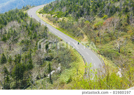 S-shaped curve seen from World Heritage Shiretoko 81980197