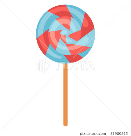 Illustration of lolipop. Food item for bars, restaurants and shops. 81980215