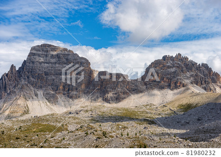 Mountain Peak of Monte Paterno or Paternkofel - Dolomites Italian Alps 81980232