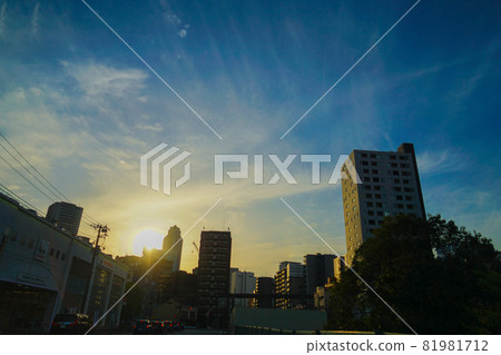 東京港區的城市景觀和夜景 東京港區的城市景觀和夜景 81981712